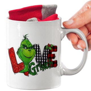 ŚWIĄTECZNY KUBEK I SKARPETKI ZESTAW NA PREZENT WZÓR GIRINH 14