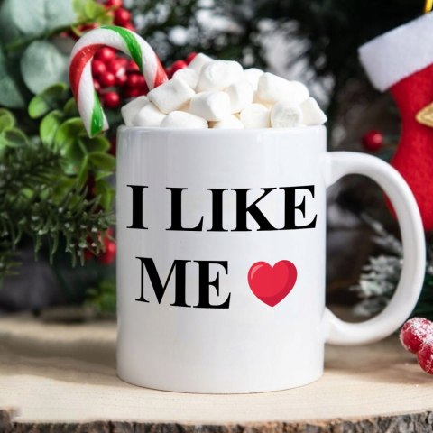 ŚWIĄTECZNY KUBEK I SKARPETKI ZESTAW NA PREZENT WZÓR I LIKE ME