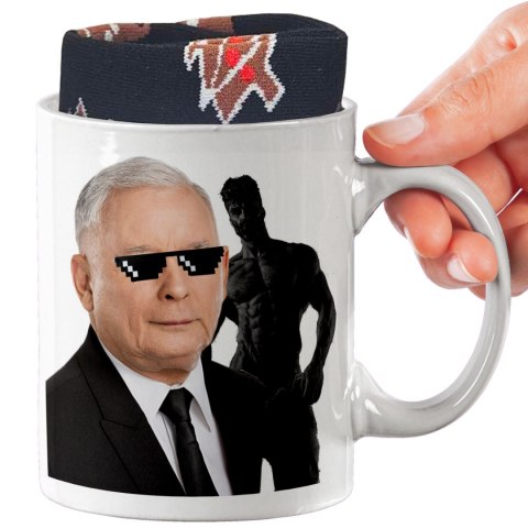 ŚWIĄTECZNY KUBEK I SKARPETKI ZESTAW NA PREZENT WZÓR IMP-KACZKA 01
