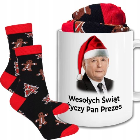 ŚWIĄTECZNY KUBEK I SKARPETKI ZESTAW NA PREZENT WZÓR IMP-KACZYŃSKI 02