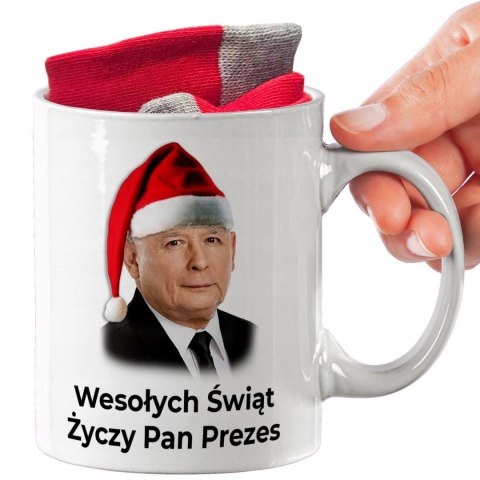 ŚWIĄTECZNY KUBEK I SKARPETKI ZESTAW NA PREZENT WZÓR IMP-KACZYŃSKI 02