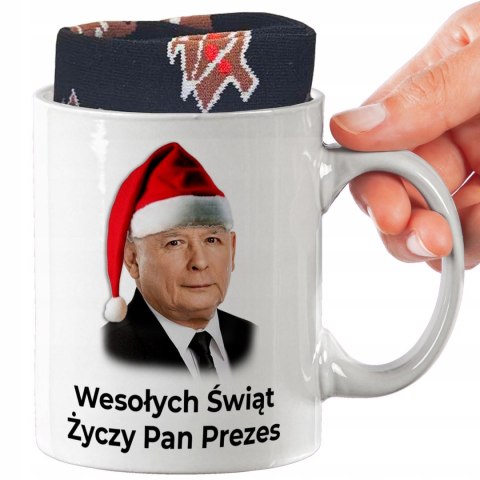 ŚWIĄTECZNY KUBEK I SKARPETKI ZESTAW NA PREZENT WZÓR IMP-KACZYŃSKI 02