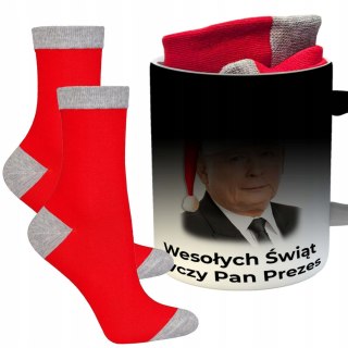 ŚWIĄTECZNY KUBEK I SKARPETKI ZESTAW NA PREZENT WZÓR IMP-KACZYŃSKI 02