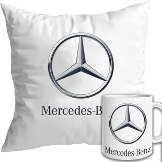 ŚWIETNY ZESTAW DLA FANA MOTORYZACJI PODUSZKA I KUBEK MERCEDES