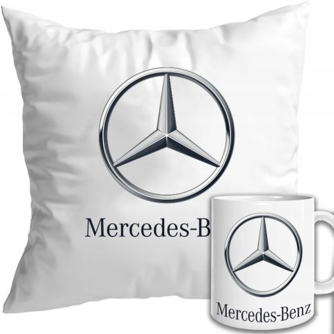 ŚWIETNY ZESTAW DLA FANA MOTORYZACJI PODUSZKA I KUBEK MERCEDES