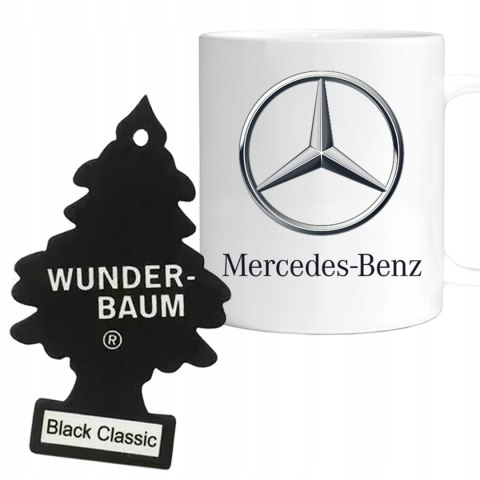 ZESTAW PREZENT KUBEK BRELOK MOTORYZACYJNY URODZINY ŚWIĘTA KIEROWCY MERCEDES