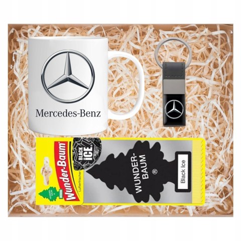 ZESTAW PREZENT KUBEK BRELOK MOTORYZACYJNY URODZINY ŚWIĘTA KIEROWCY MERCEDES