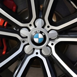 4 Emblematy Dekielki na Felgi Kołpaki Koła BMW KOMPLET TOP 53mm