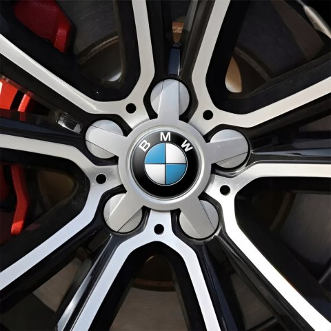 4 Emblematy Dekielki na Felgi Kołpaki Koła BMW KOMPLET TOP 53mm