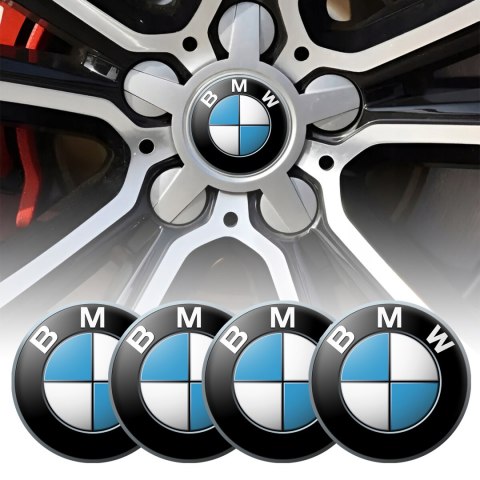 4 Emblematy Dekielki na Felgi Kołpaki Koła BMW KOMPLET TOP 56mm