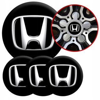4 Emblematy Dekielki na Felgi Kołpaki Koła HONDA KOMPLET TOP 60mm