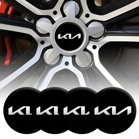 4 Emblematy Dekielki na Felgi Kołpaki Koła KIA KOMPLET TOP 53mm