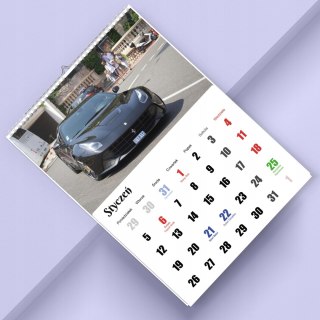 KALENDARZ FERARRI 13 ZDJĘĆ NA ŚCIANĘ A4 ŚWIĘTA NIEDZIELE HANDLOWE