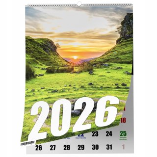 KALENDARZ IRLANDIA 13 ZDJĘĆ NA ŚCIANĘ A3 ŚWIĘTA NIEDZIELE HANDLOWE