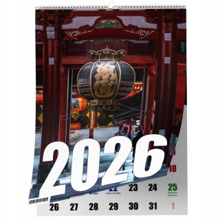 KALENDARZ JAPONIA 13 ZDJĘĆ NA ŚCIANĘ A3 ŚWIĘTA NIEDZIELE HANDLOWE