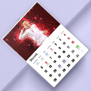 KALENDARZ LEWANDOWSKI 13 ZDJĘĆ NA ŚCIANĘ A4 ŚWIĘTA NIEDZIELE HANDLOWE