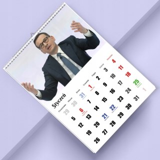 KALENDARZ MORAWIECKI 13 ZDJĘĆ NA ŚCIANĘ A3 ŚWIĘTA NIEDZIELE HANDLOWE