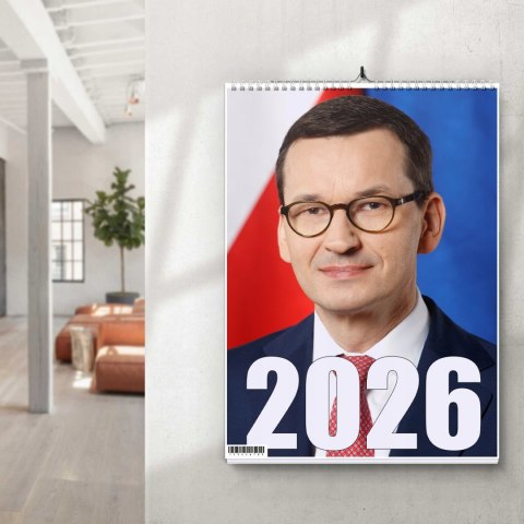 KALENDARZ MORAWIECKI 13 ZDJĘĆ NA ŚCIANĘ A3 ŚWIĘTA NIEDZIELE HANDLOWE
