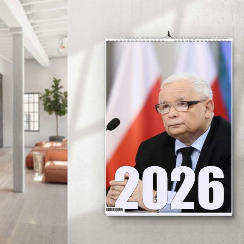 KALENDARZ POLITYCY 13 ZDJĘĆ NA ŚCIANĘ A3 ŚWIĘTA NIEDZIELE HANDLOWE