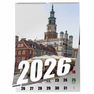 KALENDARZ POZNAŃ 13 ZDJĘĆ NA ŚCIANĘ A4 ŚWIĘTA NIEDZIELE HANDLOWE