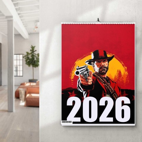 KALENDARZ RED READ REDEMPTION 13 ZDJĘĆ NA ŚCIANĘ A4 ŚWIĘTA NIEDZIELE HANDLO