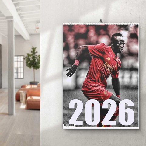 KALENDARZ SADIO MENE 13 ZDJĘĆ NA ŚCIANĘ A4 ŚWIĘTA NIEDZIELE HANDLOWE
