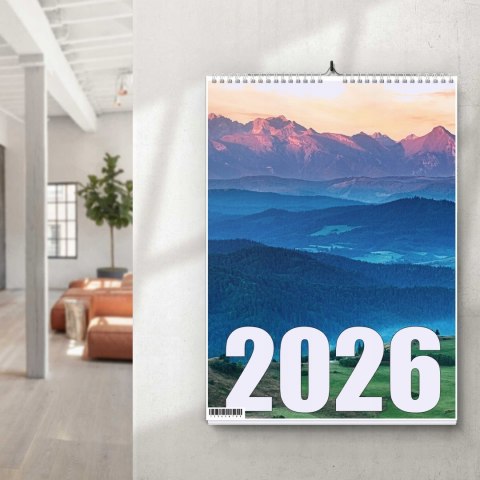 KALENDARZ TATRY 13 ZDJĘĆ NA ŚCIANĘ A3 ŚWIĘTA NIEDZIELE HANDLOWE