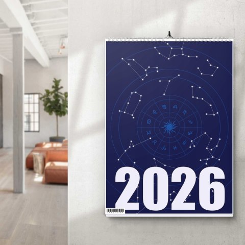 KALENDARZ ZODIAKARA 13 ZDJĘĆ NA ŚCIANĘ A3 ŚWIĘTA NIEDZIELE HANDLOWE