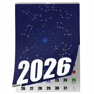 KALENDARZ ZODIAKARA 13 ZDJĘĆ NA ŚCIANĘ A4 ŚWIĘTA NIEDZIELE HANDLOWE