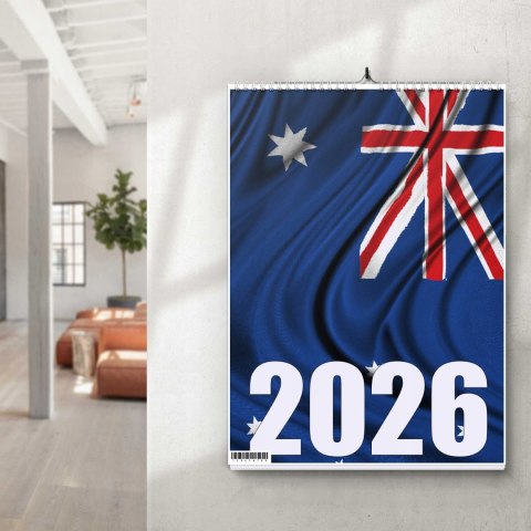 KALENDARZ AUSTRALIA 13 ZDJĘĆ NA ŚCIANĘ A3 ŚWIĘTA NIEDZIELE HANDLOWE