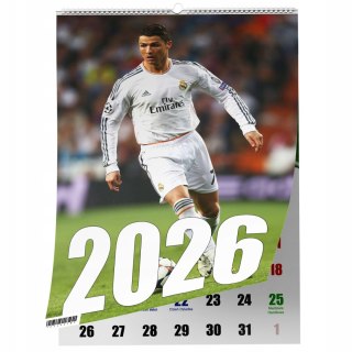 KALENDARZ CRISTIANO RONALDO 13 ZDJĘĆ NA ŚCIANĘ A3 ŚWIĘTA NIEDZIELE HANDLOWE