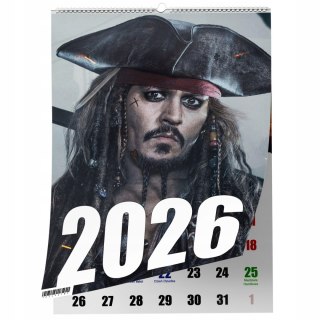 KALENDARZ JONNY DEEP 13 ZDJĘĆ NA ŚCIANĘ A3 ŚWIĘTA NIEDZIELE HANDLOWE