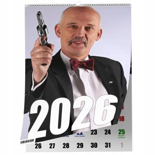 KALENDARZ KORWIN MIKKE 13 ZDJĘĆ NA ŚCIANĘ A3 ŚWIĘTA NIEDZIELE HANDLOWE