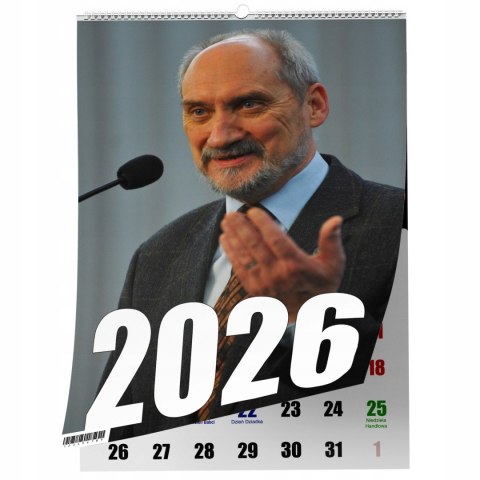 KALENDARZ MACIEREWICZ 13 ZDJĘĆ NA ŚCIANĘ A4 ŚWIĘTA NIEDZIELE HANDLOWE