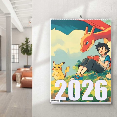 KALENDARZ POKEMEN 13 ZDJĘĆ NA ŚCIANĘ A3 ŚWIĘTA NIEDZIELE HANDLOWE