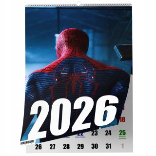 KALENDARZ SPODERMAN 13 ZDJĘĆ NA ŚCIANĘ A3 ŚWIĘTA NIEDZIELE HANDLOWE