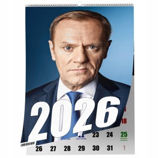 KALENDARZ TUSK 13 ZDJĘĆ NA ŚCIANĘ A4 ŚWIĘTA NIEDZIELE HANDLOWE