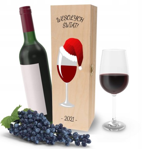 Drewniana skrzynka na wino - IDEALNY PREZENT na każdą okazję! NA ŚWIĘTA 13