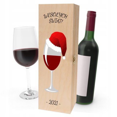 Drewniana skrzynka na wino - IDEALNY PREZENT na każdą okazję! NA ŚWIĘTA 13