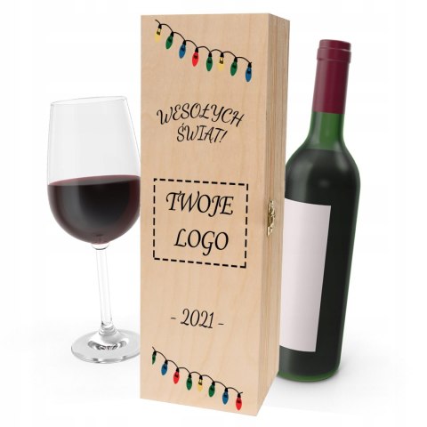 Drewniana skrzynka na wino - IDEALNY PREZENT na każdą okazję! NA ŚWIĘTA 15