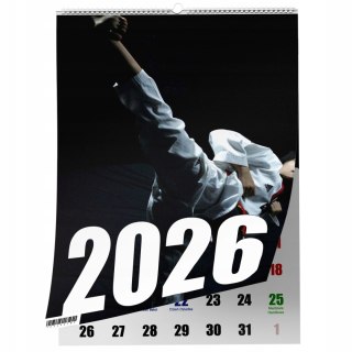 KALENDARZ KARATE 13 ZDJĘĆ NA ŚCIANĘ A4 ŚWIĘTA NIEDZIELE HANDLOWE