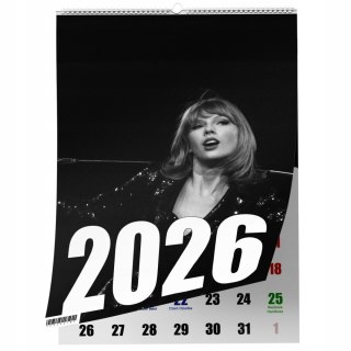 KALENDARZ TALYOR SWIFT 13 ZDJĘĆ NA ŚCIANĘ A4 ŚWIĘTA NIEDZIELE HANDLOWE